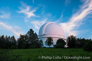 Palomar Observatory at sunset, Palomar Mountain, California