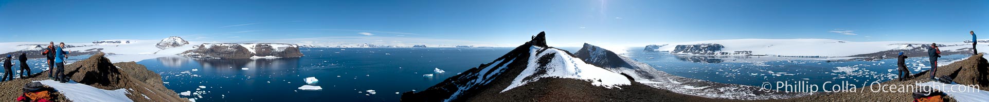 Panoramic photo of Devil Island, Antarctica.