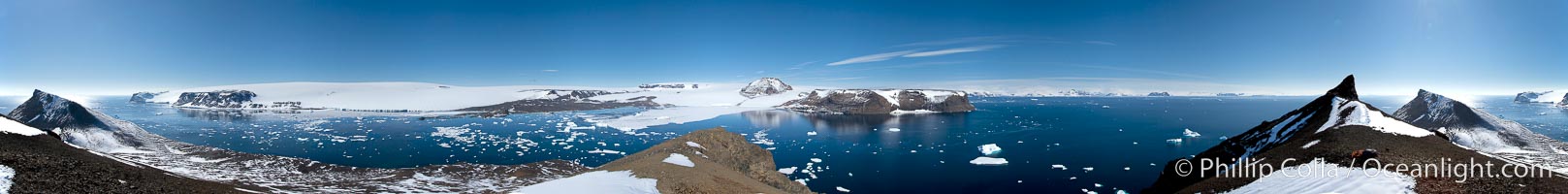 Panorama of Devil Island in Antarctica