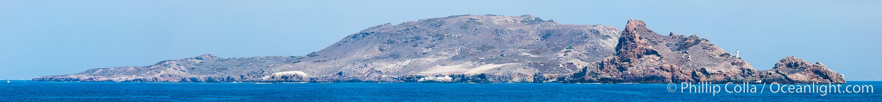 Panorama of Isla de Todos Santos, near Ensenada, Mexico, Islas de Todos Santos