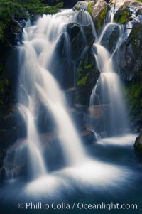 Paradise Falls tumble over rocks in Paradise Creek.