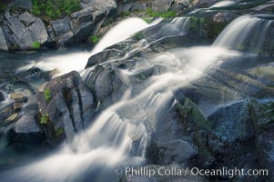 Paradise Falls tumble over rocks in Paradise Creek, Mount Rainier National Park, Washington