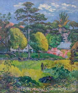 Paysage by Paul Gauguin, Musee de lOrangerie, Paris, France