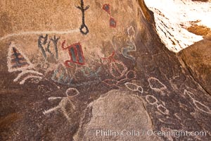 Petroglyphs in Joshua Tree National Park, near Barker Dam