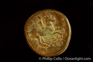 Photo of Philip II of Macedonia (359-336 B.C.), depicted on ancient