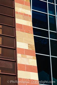 Phoenix Convention Center. Originally built in 1972 and expanded in 1985 and the mid-90's, the Phoenix Convention center offers 300,000 square feet of space for conventions year round.  It's exterior is a mix of modern glass, metal and stone architecture