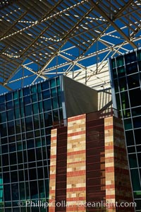 Phoenix Convention Center. Originally built in 1972 and expanded in 1985 and the mid-90's, the Phoenix Convention center offers 300,000 square feet of space for conventions year round.  It's exterior is a mix of modern glass, metal and stone architecture