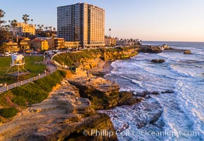 Aerial Photo of Point La Jolla and Scripps Park, La Jolla Coastline