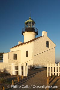 The old Point Loma lighthouse operated from 1855 to 1891 above the entrance to San Diego Bay.  It is now a maintained by the National Park Service and is part of Cabrillo National Monument.