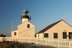 The old Point Loma lighthouse operated from 1855 to 1891 above the entrance to San Diego Bay.  It is now a maintained by the National Park Service and is part of Cabrillo National Monument