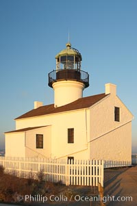 The old Point Loma lighthouse operated from 1855 to 1891 above the entrance to San Diego Bay.  It is now a maintained by the National Park Service and is part of Cabrillo National Monument