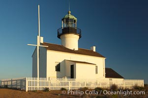 The old Point Loma lighthouse operated from 1855 to 1891 above the entrance to San Diego Bay.  It is now a maintained by the National Park Service and is part of Cabrillo National Monument