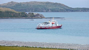 M/V Polar Star, icebreaker, at anchor in the Bay of Isles, Salisbury Plain