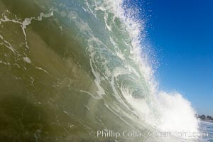 Morning surf, breaking wave, Ponto, Carlsbad, California