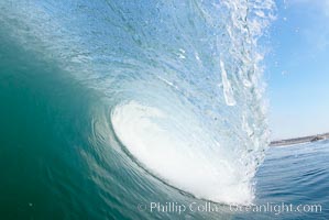 Morning surf, breaking wave, Ponto, Carlsbad, California