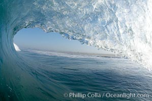 Breaking wave, early morning surf, Ponto, Carlsbad, California