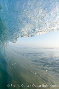 Breaking wave, early morning surf, Ponto, Carlsbad, California