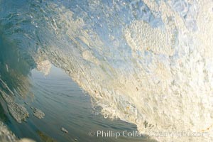 Breaking wave, early morning surf, Ponto, Carlsbad, California