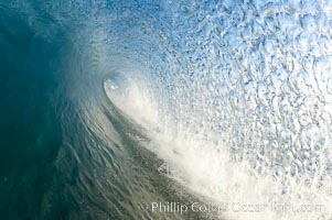 Breaking wave, early morning surf, Ponto, Carlsbad, California