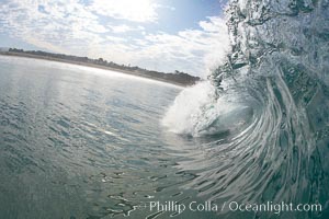 Breaking wave, Ponto, South Carlsbad, California