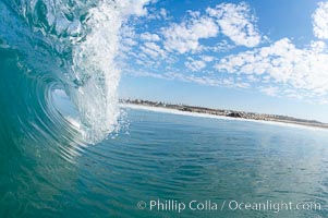 Breaking wave, Ponto, South Carlsbad, California