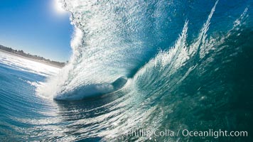 Breaking wave, Ponto, South Carlsbad. California, USA, natural history stock photograph, photo id 17680