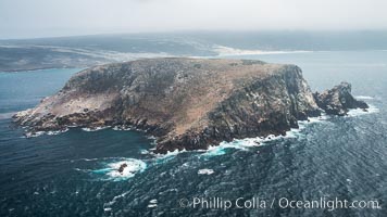 Prince Island, San Miguel Island, aerial photograph