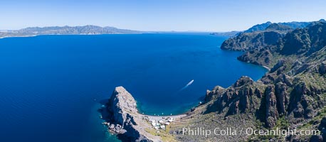 Punta Alta, a small fishing village, Aerial View, Sea of Cortez