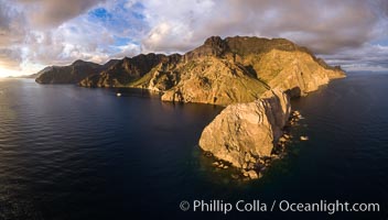 Punta Alta and La Cueva, Baja California, Sea of Cortez, aerial photograph