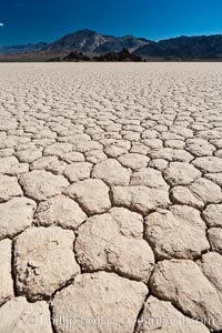 Racetrack Playa, an ancient lake now dried and covered with dessicated mud, Death Valley National Park, California