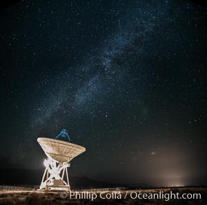 Radio telescope antenna, part of the Very Long Baseline Array (VLBA). The Very Long Baseline Array (VLBA) is a system of ten radio telescopes which are operated remotely from their Array Operations Center located in Socorro, New Mexico, as a part of the National Radio Astronomy Observatory (NRAO). These ten radio antennas work together as an array that forms the longest system in the world that uses very long baseline interferometry.