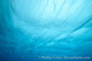 Rain hitting ocean surface from underneath, Grand Cayman Island