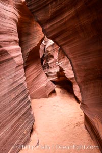 Rattlesnake Canyon, a beautiful slot canyon that is part of the larger Antelope Canyon system. Page, Arizona, Navajo Tribal Lands