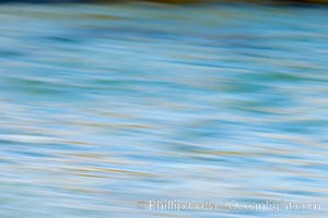 Abstract colors and water patterns on the ocean surface, La Jolla.