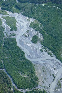 Aerial view, Resurrection Mountains