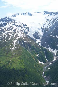 Aerial view, Resurrection Mountains