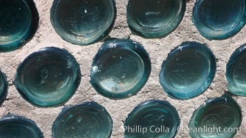 The strange "bottle house" of Rhyolite ghost town, near Death Valley. It was built in 1906 by Tom Kelley of approximately 50,000 beer bottles and was his home for a while