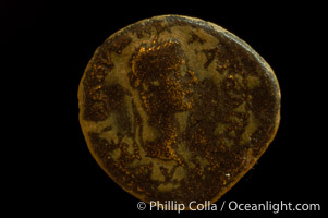 Roman emperor Caligula (37-41 A.D.), depicted on ancient Roman coin (bronze, denom/type: AE16) (AE16, Smyrna, 4.8 g, RPC 2473, Head right, Victory right.)