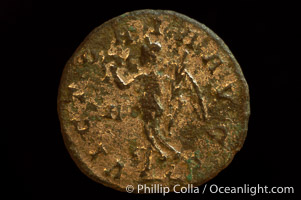 Roman emperor Carinus (283-284 A.D.), depicted on ancient Roman coin (bronze, denom/type: Antoninianus) (Antoninianus VF/aVF; Sear 3474, VanMeter 20.2, Vagi 2492. Reverse: VICTORIA AVGG)