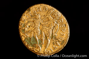 Roman emperor Constantius II (337-361 A.D.), depicted on ancient Roman coin (bronze, denom/type: AE2) (AE2. Obverse: DN CONSTANTIVS PF AVG. Reverse: FEL TEMP REPARATIO)