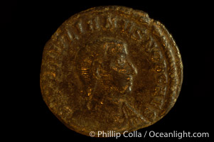 Roman emperor Julian II (355-363 A.D.), depicted on ancient Roman coin (bronze, denom/type: AE4) (Reverse: SPES REPVBLICE VM49; VB2.)