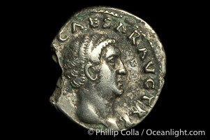 Roman emperor Otho (69 A.D.), depicted on ancient Roman coin (silver, denom/type: Denarius)