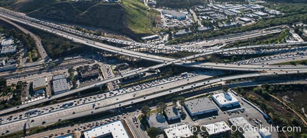 Rush Hour Traffic, Interstate 5 and Interstate 805, San Diego, California