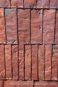 Rusted old metal siding, Kelley Building on Green Street, Bodie State Historical Park, California