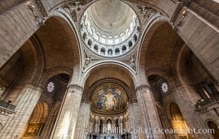 Sacre-Coeur Basilica. The Basilica of the Sacred Heart of Paris, commonly known as Sacre-Coeur Basilica, is a Roman Catholic church and minor basilica, dedicated to the Sacred Heart of Jesus, in Paris, France. A popular landmark, the basilica is located at the summit of the butte Montmartre, the highest point in the city