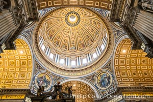 Saint Peter's Basilica interior, Vatican City, Rome, Italy