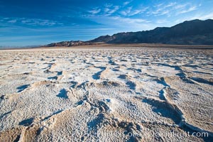 Devils Golf Course, California.  Evaporated salt has formed into gnarled, complex crystalline shapes in on the salt pan of Death Valley National Park, one of the largest salt pans in the world.  The shapes are constantly evolving as occasional floods submerge the salt concretions before receding and depositing more salt