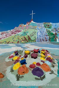 Salvation Mountain, the life work of Leonard Knight, near the town of Niland, California