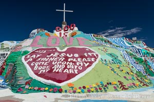 Salvation Mountain, the life work of Leonard Knight, near the town of Niland, California