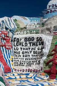 Salvation Mountain, the life work of Leonard Knight, near the town of Niland, California